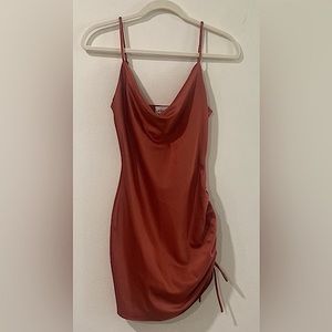 HELLO MOLLY adjustable slim strap mini dress.